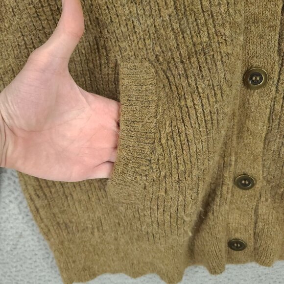 Free People Sweater Womens Xl Brown Cardigan V Neck Long Sleeve - Picture 3 of 8